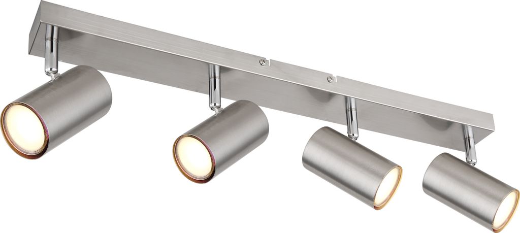 Globo Lighting Strahler Metall Nickel matt, 4x GU10 Produktbild 
