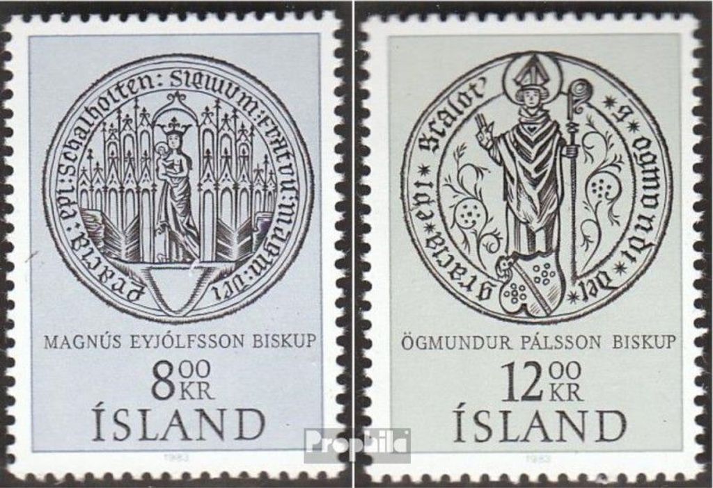 Briefmarken Island 1983 Mi 606-607 (kompl.Ausg.) postfrisch NORDIA