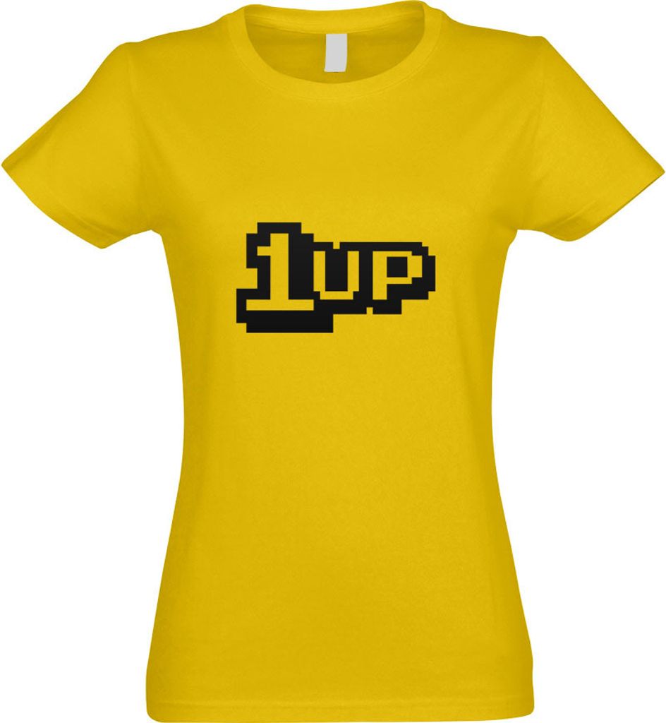 Kiwistar - T-Shirt tailliert - Damen - gelb - 1 Up - mit Motiv Bedruckt - Funshirt Design - Sport - Freizeit - Damen - M