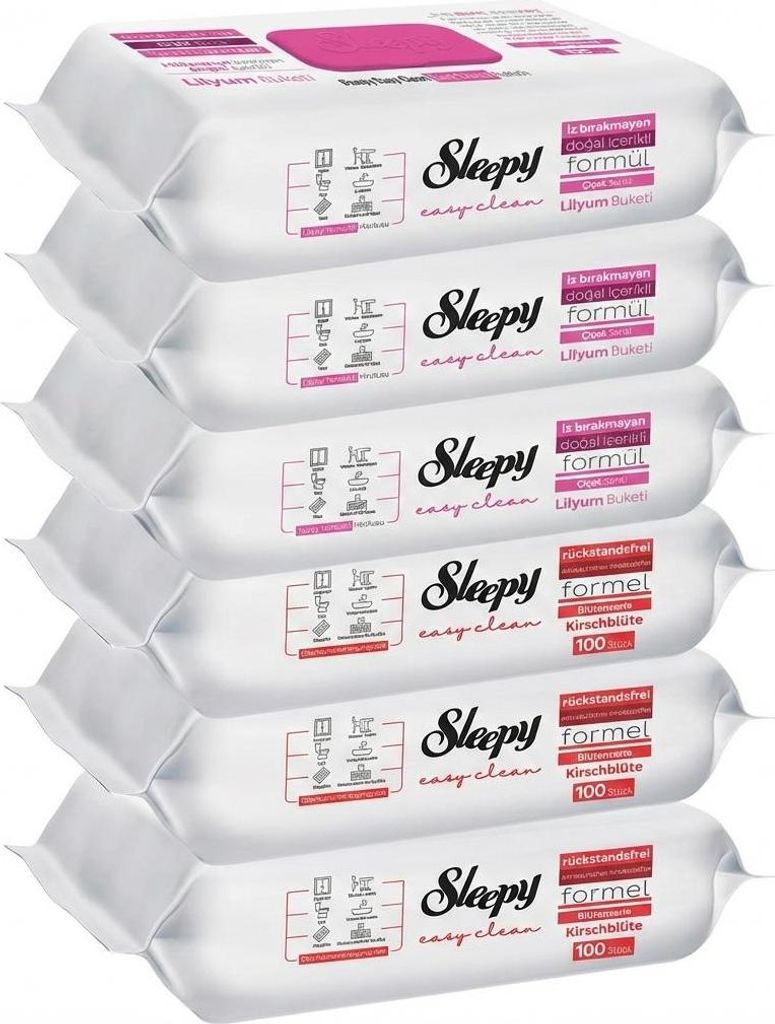 Sleepy Feuchttücher 3x Rot + 3x Pink Obrázek produktu 