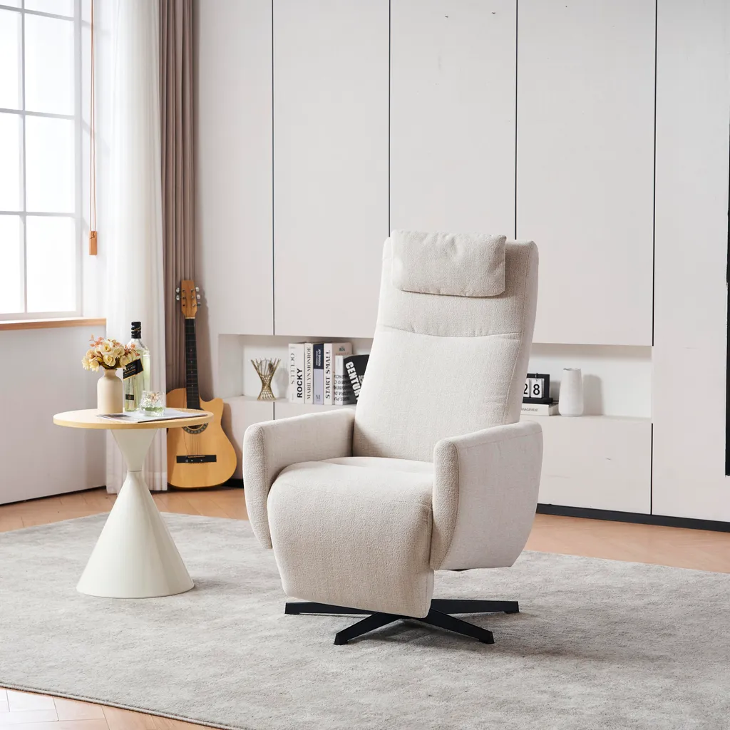 Fauteuil Relax Ergonomique Beige : Dites Adieu à la Fatigue du Dos - 13