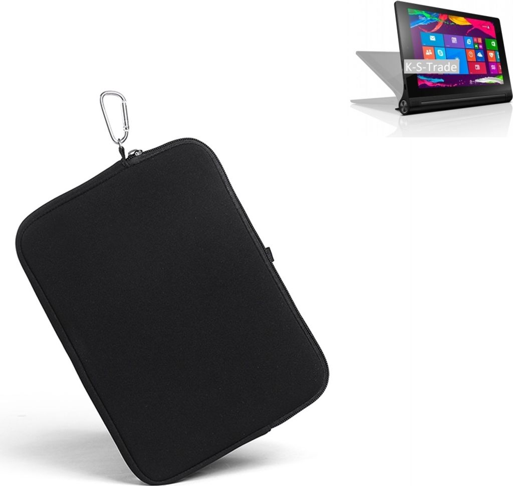 K-S-Trade Neopren Hülle kompatibel mit lenovo Yoga Tablet 2 10 (Windows) Schutz Hülle Neoprenhülle Tablet-Hülle Tabletcase Tablet Schutz Gürtel
