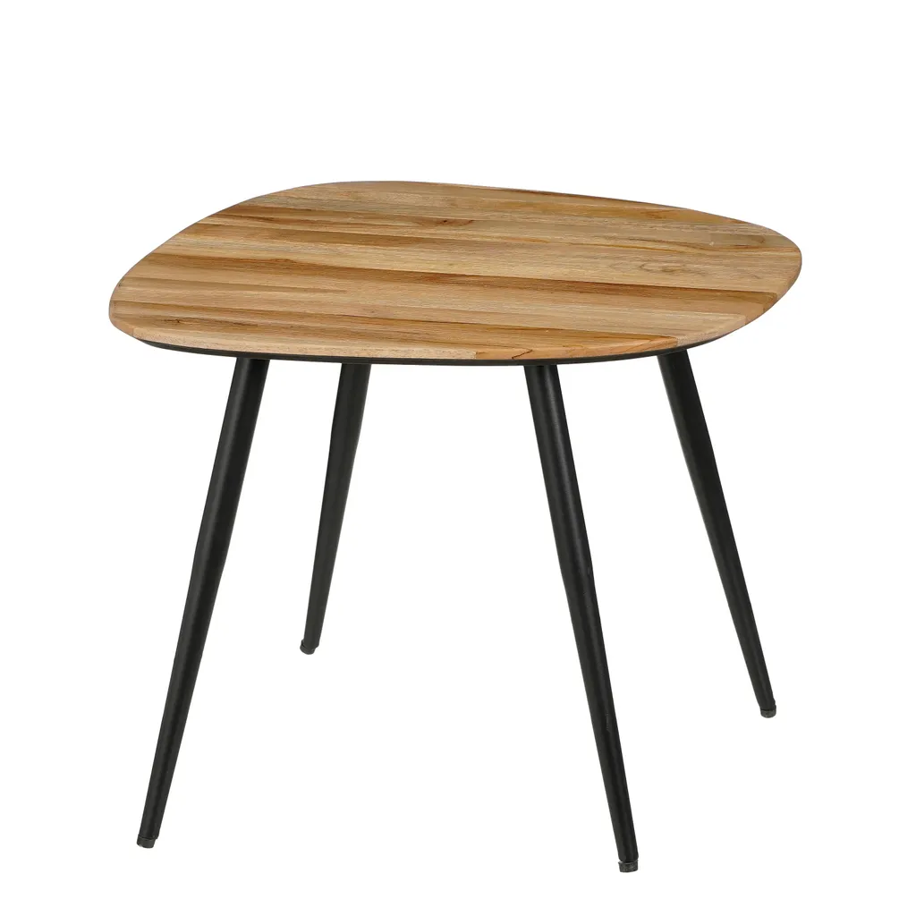 Mica Decorations Jailey Table d'appoint en bois marron - Set de 3 pièces - 7
