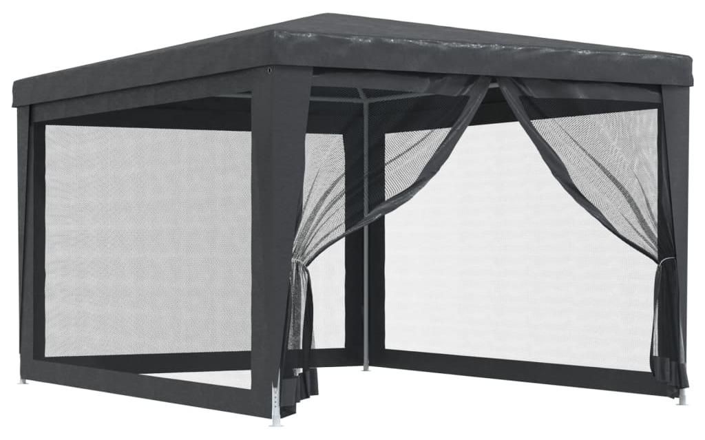 vidaXL Partyzelt mit 4 Mesh-Seitenwänden Anthrazit 3x4 m Produktbild 
