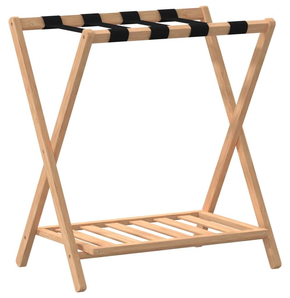 vidaXL Gepäckablage 68x38x58 cm Bambus Produktbild 