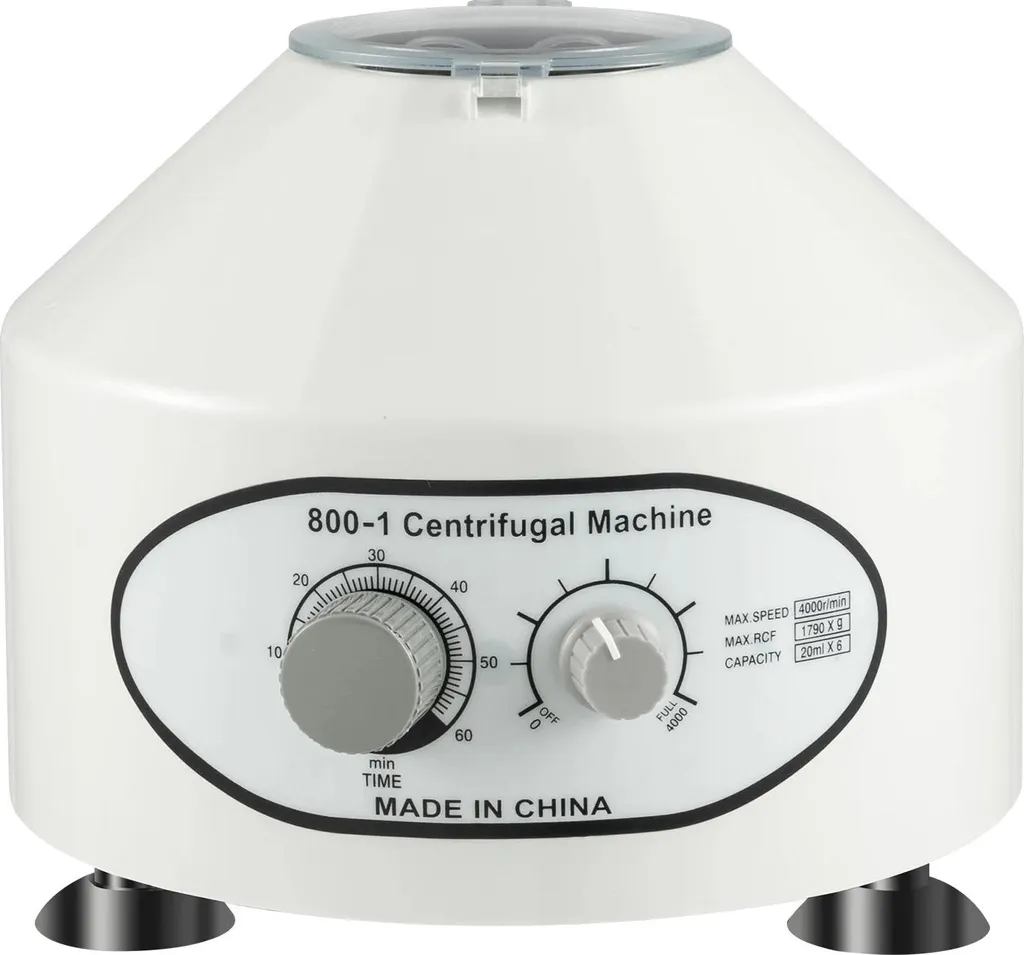 Machine à centrifuger 25W 4000 tr/min blanche pour analyse de laboratoire
