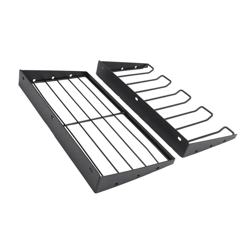 Étagère murale pour outils électriques en acier noir ultra robuste 40cm