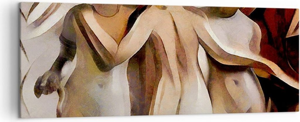 Bild auf Leinwand - Leinwandbild - Frau Akt Skulptur - 140x50cm - Wand Bild - Wanddeko - Wandbilder - Leinwanddruck - Bilder - Kunstdruck - Wanddek...