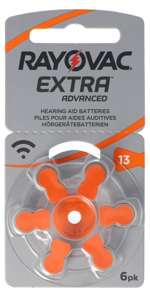 Rayovac Hörgerätebatterie H13MF Nr. 13 PR48 Extra Advanced, Produktbild 