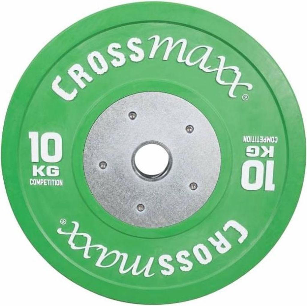 Lifemaxx Crossmaxx Competition Bumper Plate 10 kg GRÜN