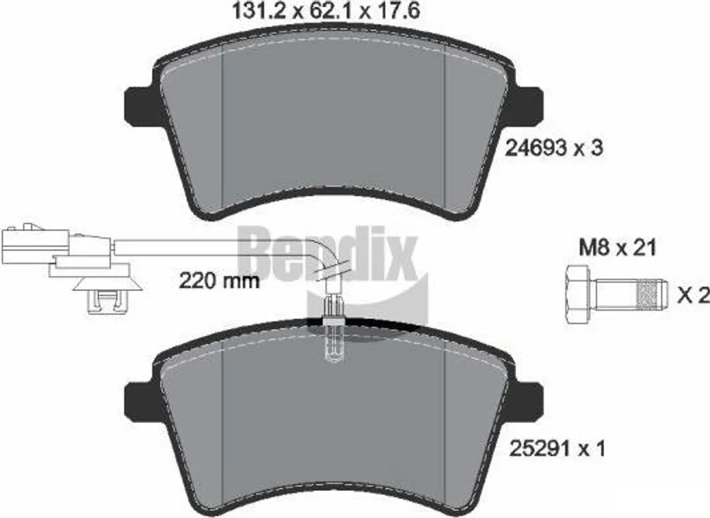 Plaquettes de Frein BENDIX BPD1382 : Stop aux Sifflements Freinage