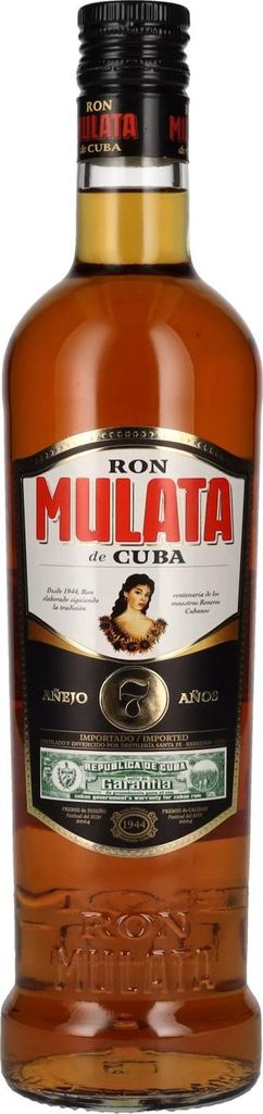 Ron Mulata de Cuba Añejo 7 Años 38% Vol. 0,7l Image du produit 