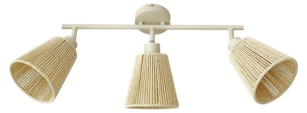 Lindby Deckenstrahler Anuva, 72 cm, 3-flammig, beige, Produktbild 