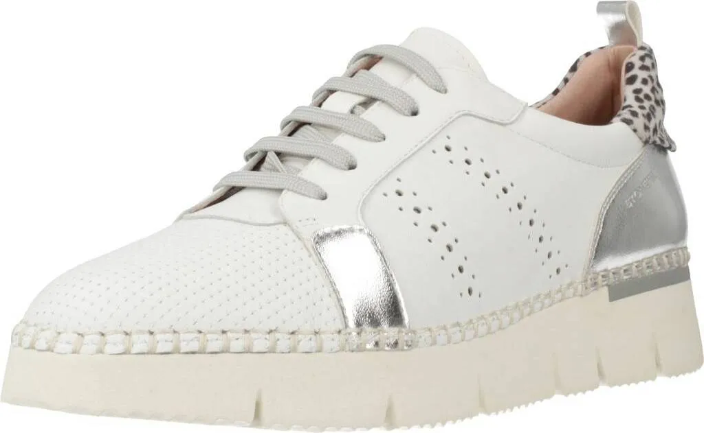 Stonefly Elitte Lady 4 Blanc : Baskets en Cuir Confort pour Femme