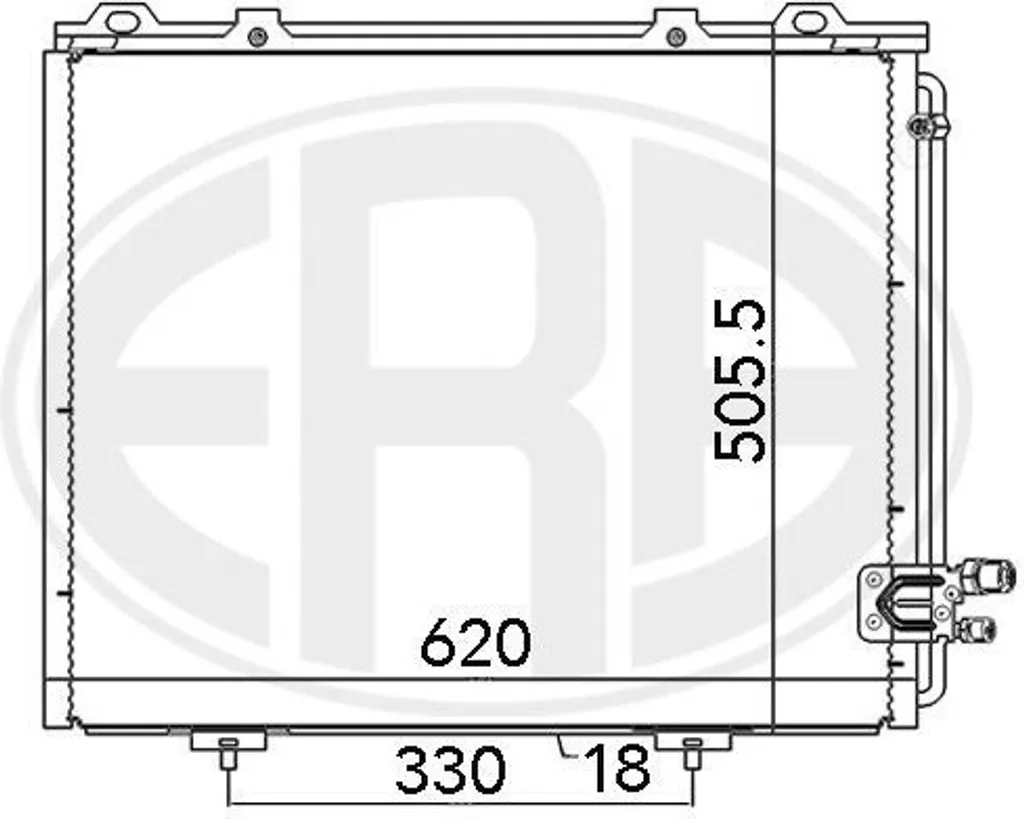 Radiateur de clim pour Mercedes Classe E S210 W210 - Remplaçant OE 2108300270