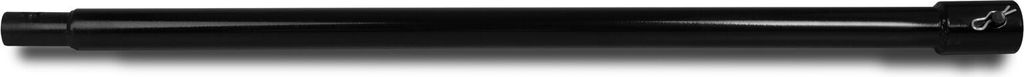 EBERTH Bohrer Verlängerung für Erdbohrer, Erdlochbohrer, Gartenbohrer, Stahl, Länge 600mm, Aufnahme-Durchmesser 20mm, Schwarz Lackiert, Rostfrei