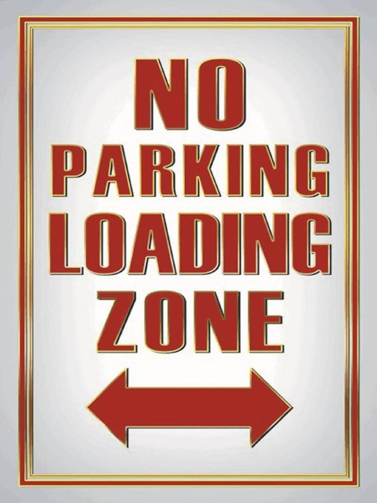 vianmo Holzschild 40x30 cm No Parking loading Zone