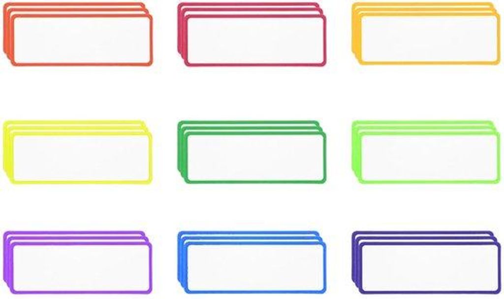 27-pack magnetische Etiketten für Whiteboard 3x1 Zoll Beschreibbare Umschlagkarten Blanco Kaarten für Heimkantoor