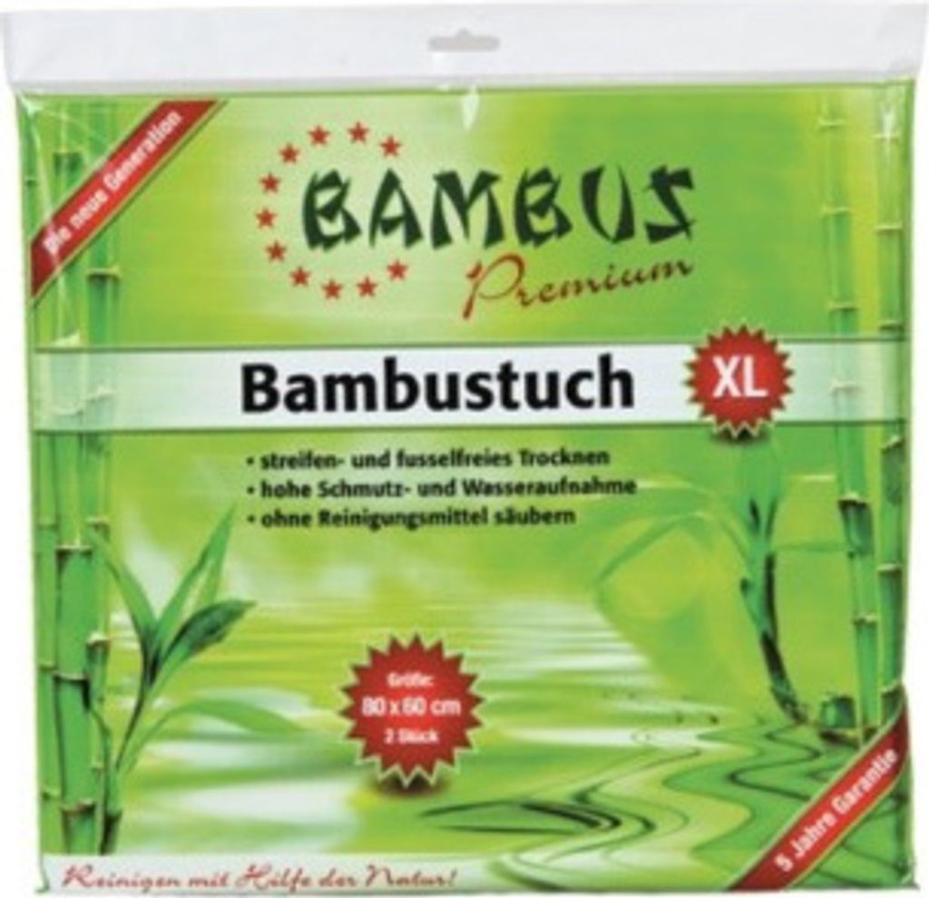 MAPE BAMBUS PREMIUM BAMBUSTUCH XL 80x60 cm 2er SET Produktbild 