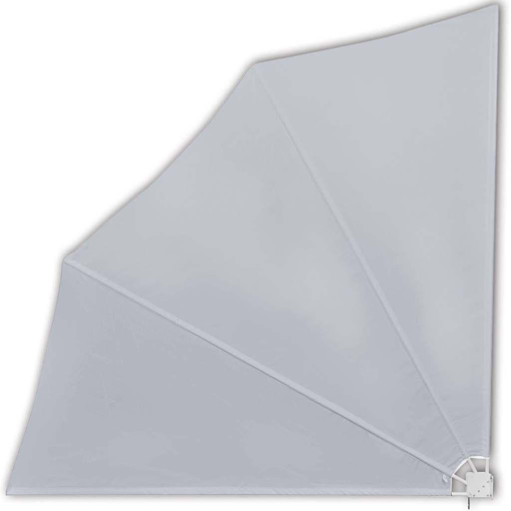 vidaXL Faltbarer Balkonfächer Grau 140×140 cm Produktbild 