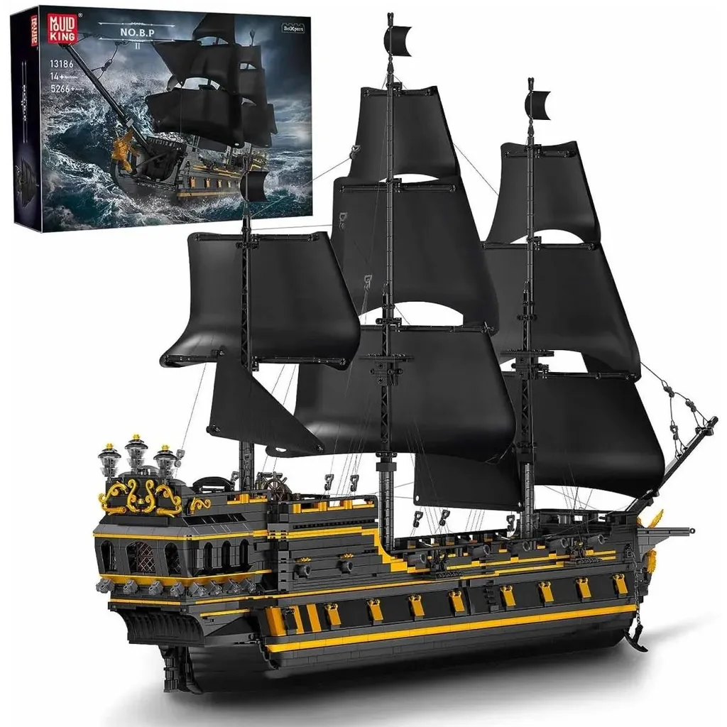 Mould King 13186 Black Pearl 2 Défi de Construction pour Adultes