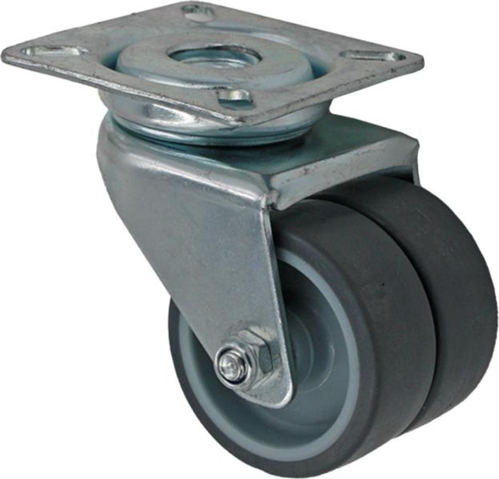 50 mm Apparaterolle Doppelrolle Möbelrolle Transportrolle Lenkrolle TK.80kg