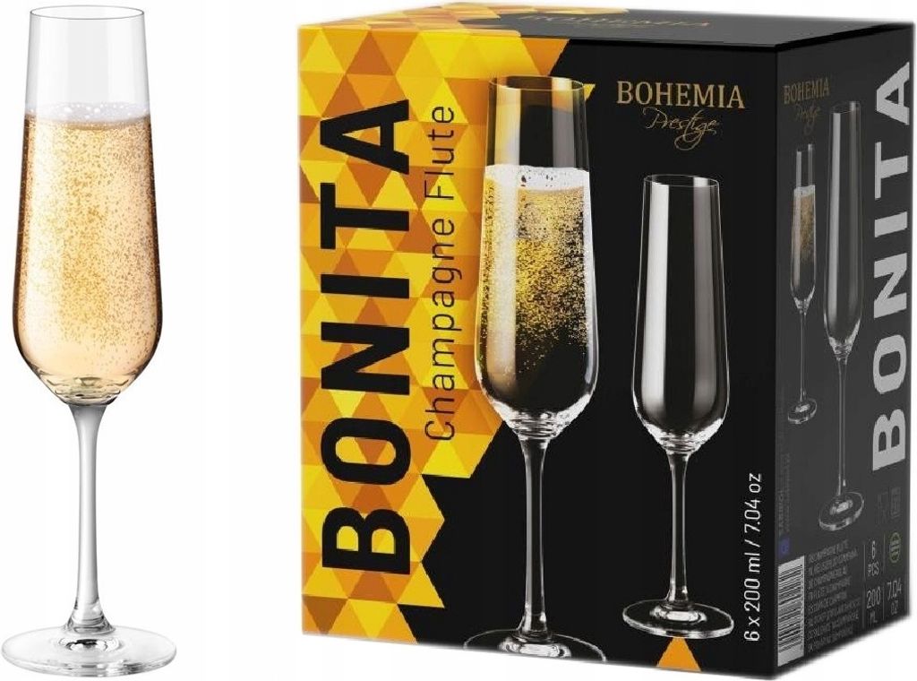 Calici da champagne Bohemia Bonita 200ml 6 pz. Immagine del prodotto 