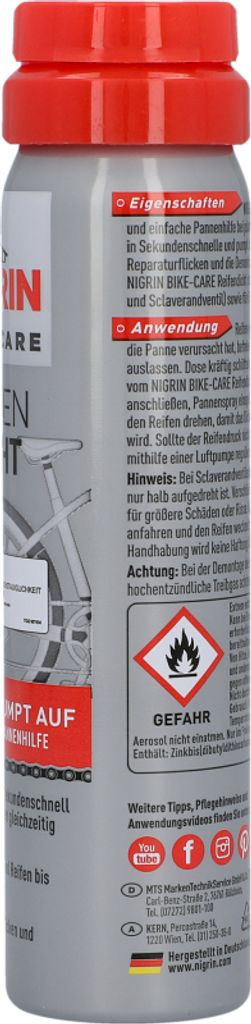 NIGRIN BIKE-CARE E-Bike- und Fahrrad Reifen-Dicht - 75ml Produktbild 3