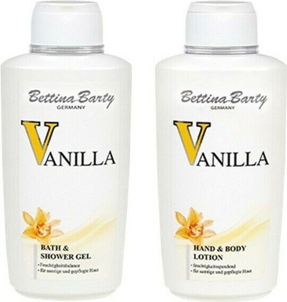Bettina Barty Vanilla Bath & Shower Gel 500 ml & Körperlotion 500 ml
