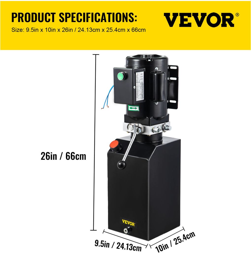 VEVOR 14L Hydraulikpumpe 220V Elektrische hydraulikpumpe Produktbild 7