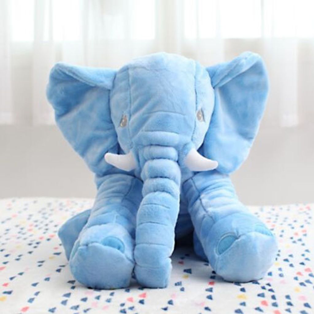 Groß Kinder Baby Elefant Puppe Kissen Plüsch Stofftier Kuscheltier Spielzeug Toy 