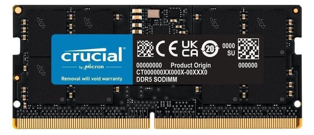 Crucial DDR5 - modul - 8 GB - SO DIMM 262-PIN Obrázok produktu 