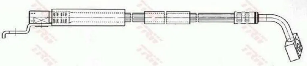 Tuyau de frein TRW PHD401 pièce de rechange freinage contrôle technique