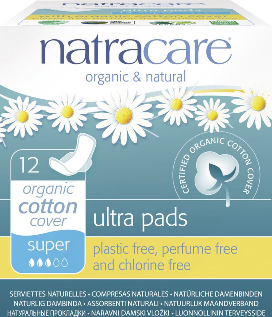NATRACARE Menstruationsbinden Ultra Super mit Flügeln 12 Produktbild 