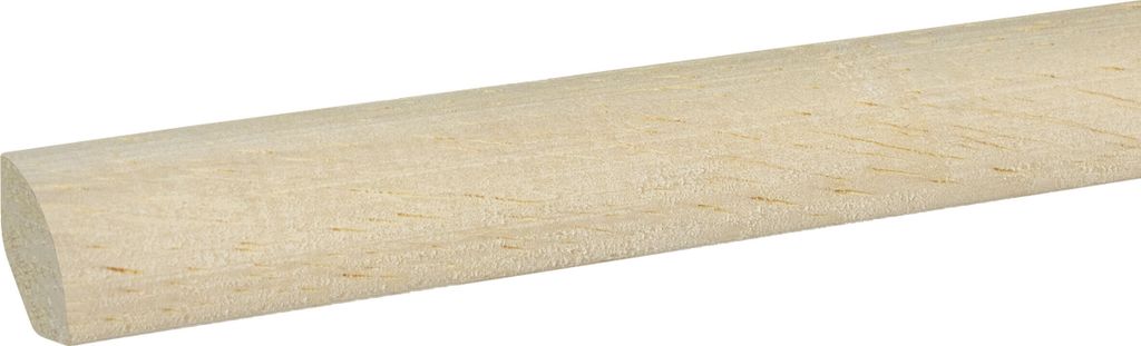 Viertelstableiste Fußleiste 14 x 14 x 2000 mm Abachi zum Kleben, Clipsen, Schrauben & Nageln Massivholz Sockelleiste by PROVISTON 2 Meter | 1 Stück