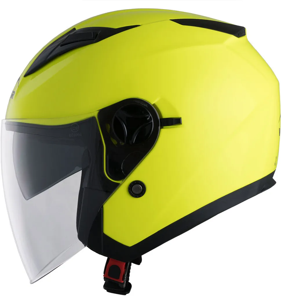 Casque Jet Simpson Chopper Ez Ece22.06 XL Noir pour Moto Custom