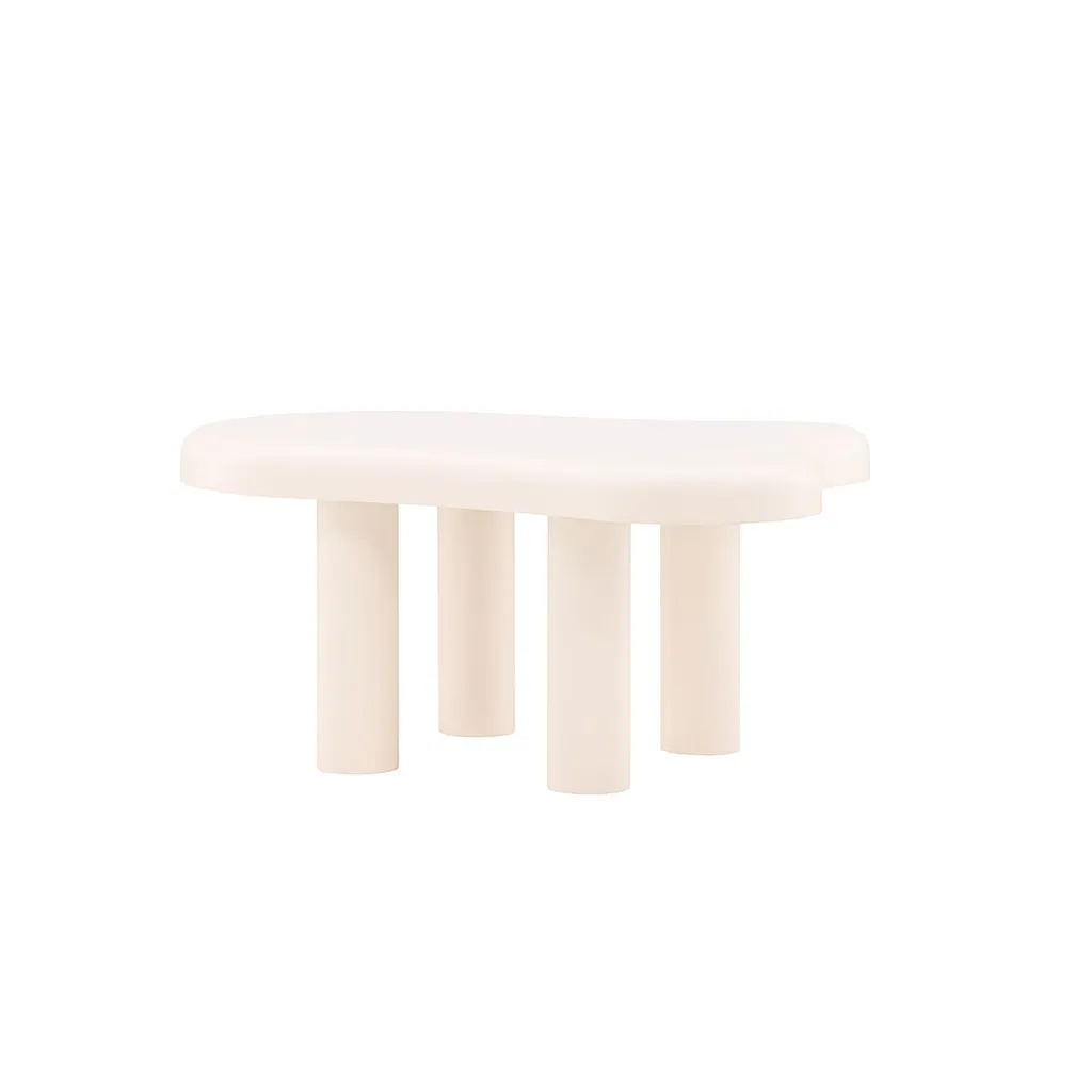 Table Basse de Salon Strömstad Blanche Venture Home Style Scandinave