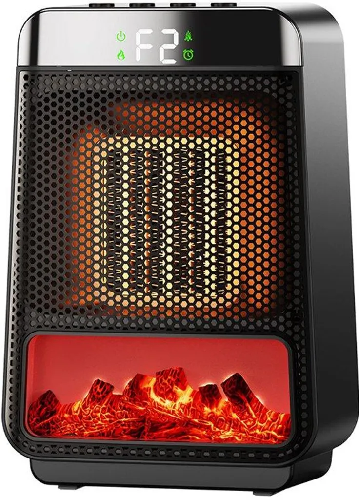 Cheminée électrique sans fumée 1500W sécurité enfant et effet feu 3D