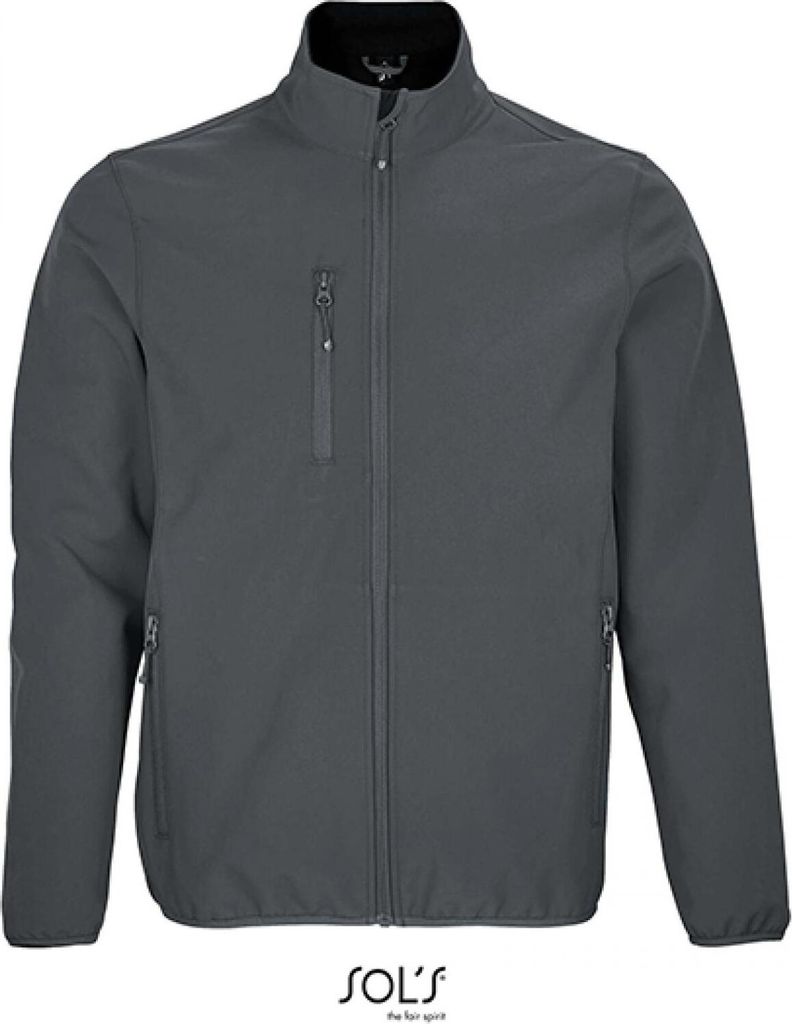 SOLs 03827 | MenŽs Falcon Zipped Herren Softshell Jacket - Farbe: Charcoal Grey (Solid) - Größe: M