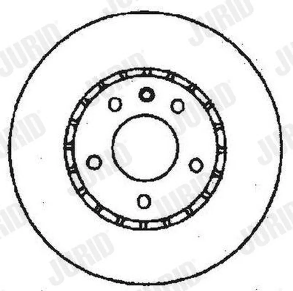 Disque de frein JURID 561406J anti-vibration remplace OE 90223919 Omega