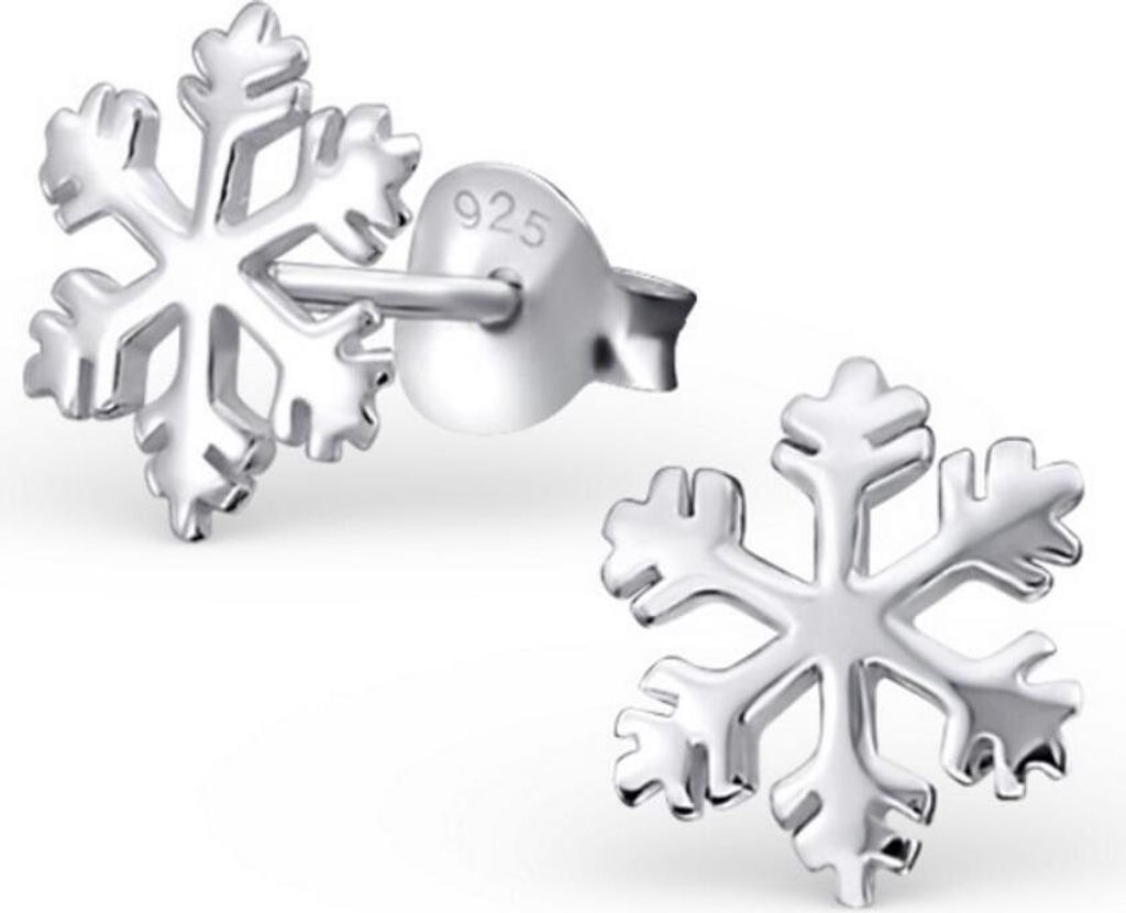 Ohrstecker Schneeflöckchen aus 925 Silber Damen