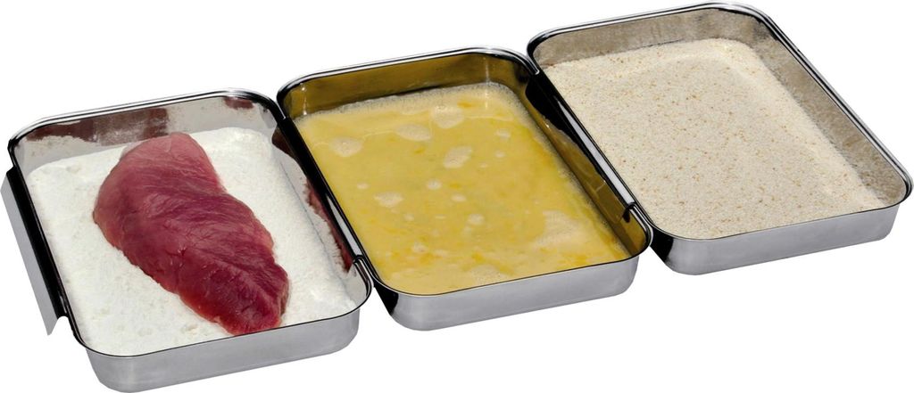 chg 3318-00 Panier-Schalen, 23 x 15 x 3 cm, silber (3er Pack)