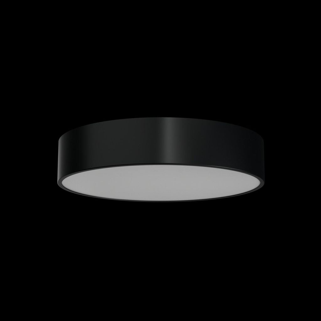 OSMONT KRU60100 KRUGER 2 FOP Decken-/Wandleuchte aus Kunststoff, schwarz, Schutzart IP40, 3000 K, 34 W LED-Notbeleuchtung, kombiniert, 3 Stunden