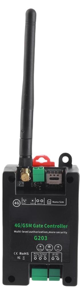 4G/GSM G203 Gate Controller Bezdrátový dálkový ovladač GSM Obrázek produktu 