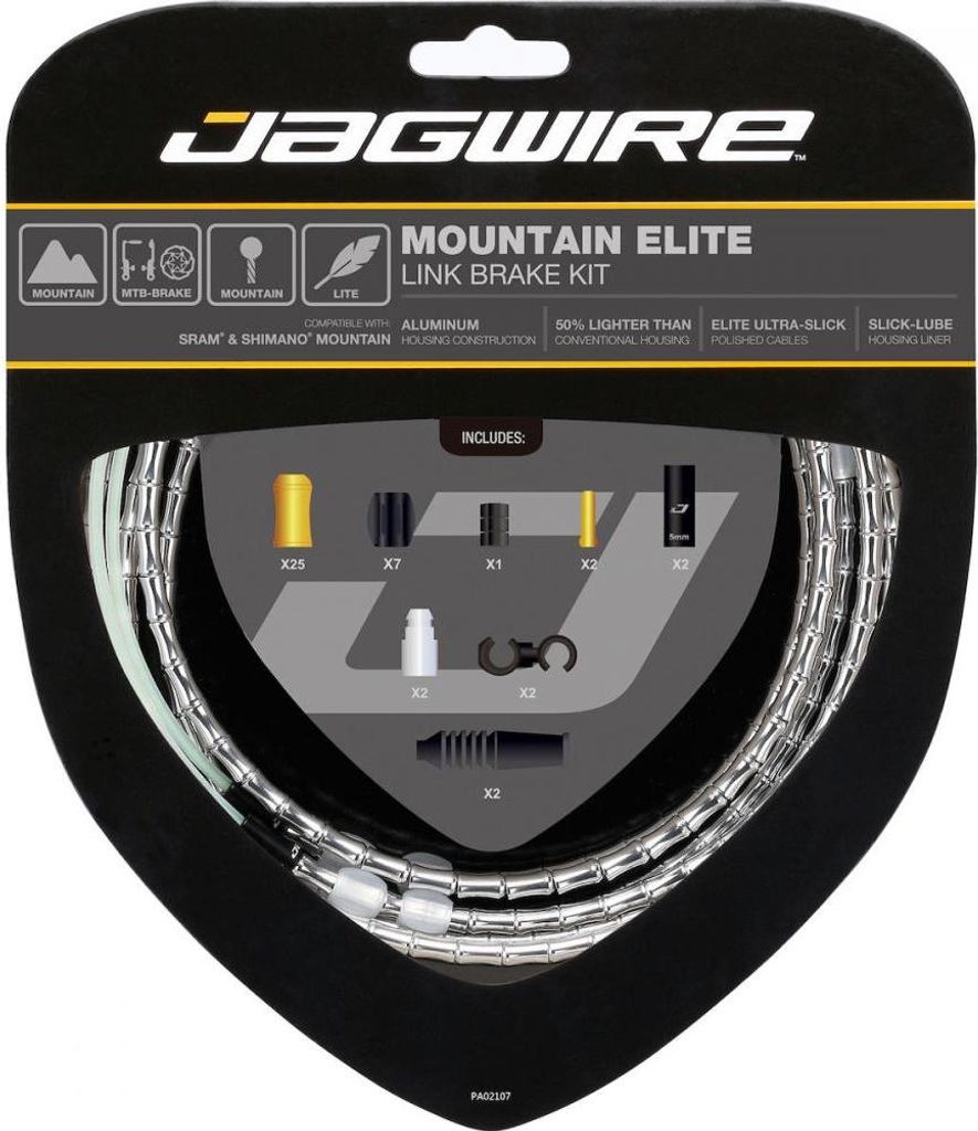 Jagwire Mountain Elite Link Bremszugset Silber - Leicht & Langlebig