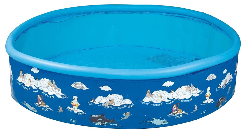 Happy People Pool Arctic – bazén Friends, 185x39 cm, pevná Obrázok produktu 