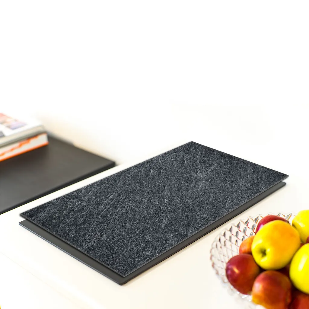 Copripiano Cottura 40x52 Ardesia | Protezione Vetro Temperato Cucina - 4