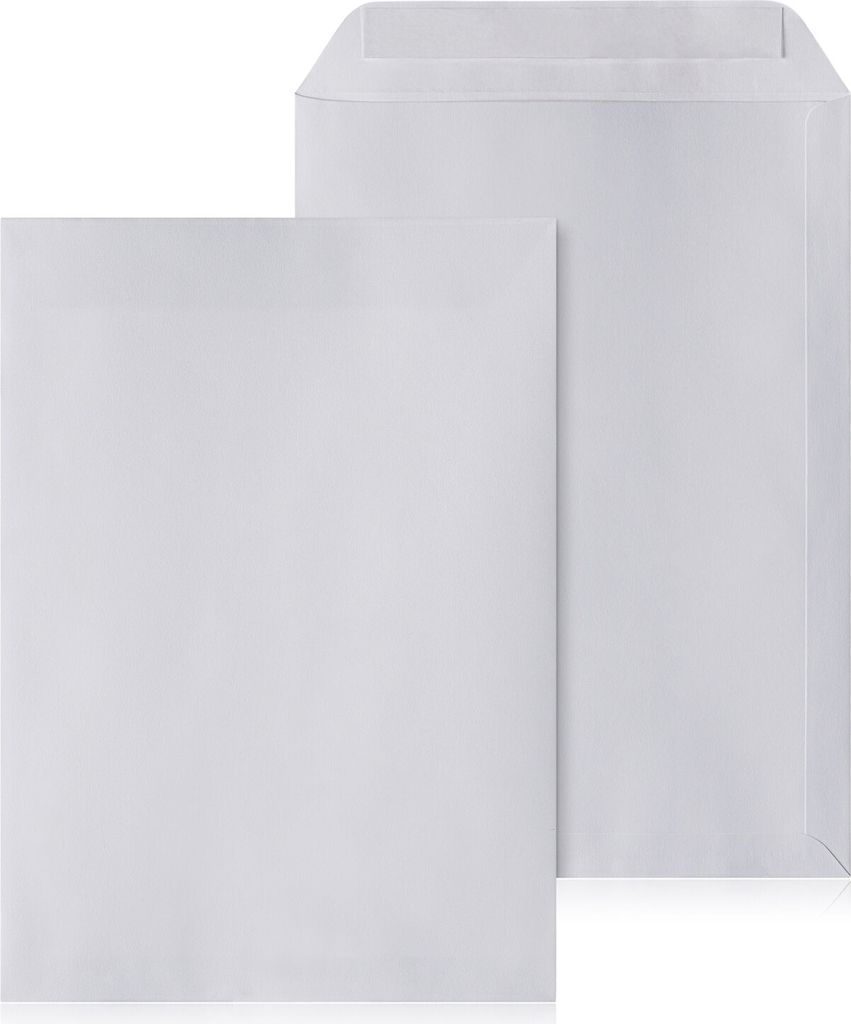 LOGIC PACK Briefumschläge DIN B4 Selbstklebend Kuvert Weiß 250x353mm 1500 Stück