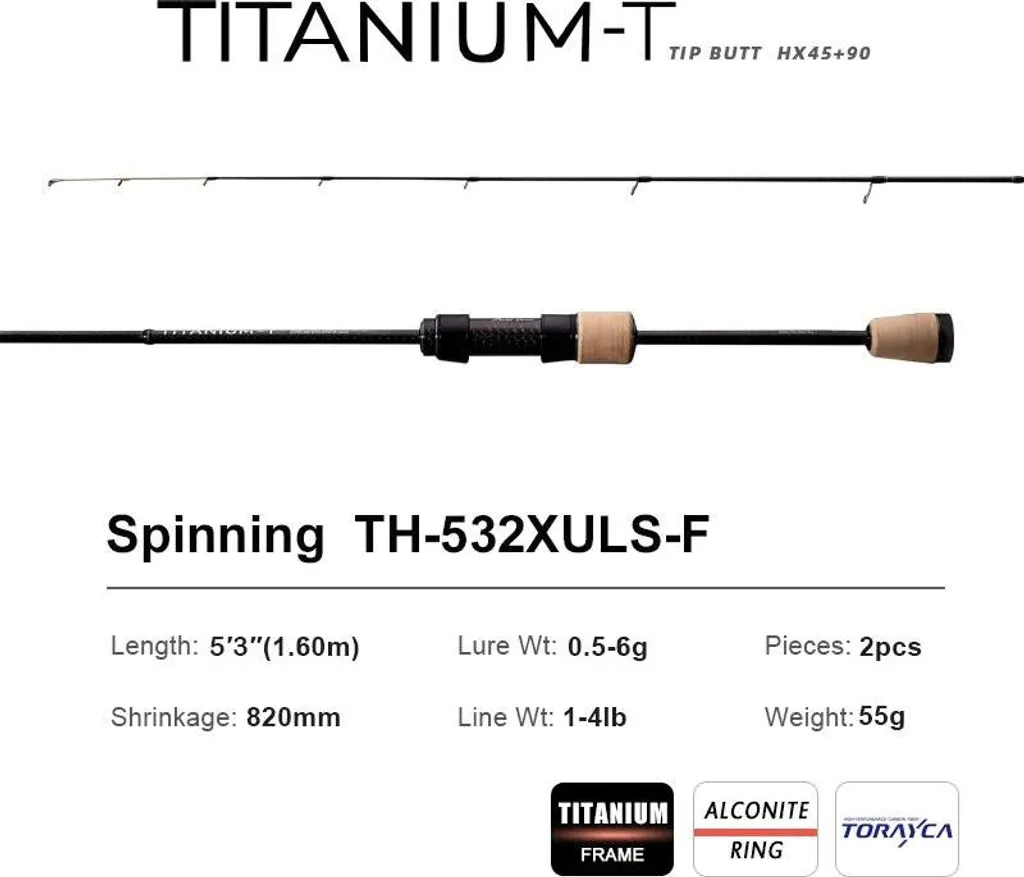 Canne à lancer spinn TH-532XULS-F ultra légère performance accrue