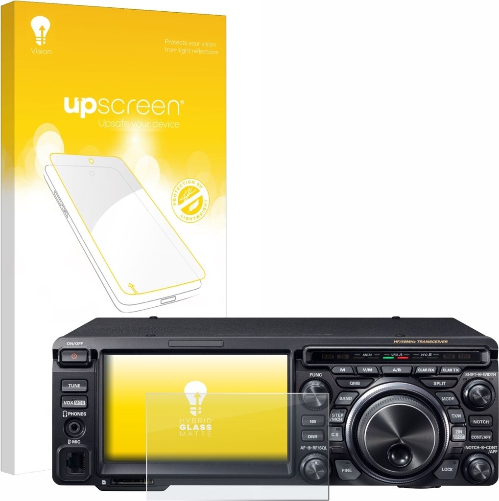 upscreen Entspiegelungs Schutzglas für Yaesu FT-DX10 Schutzfolie Panzer Folie Glas Display Schutz matt